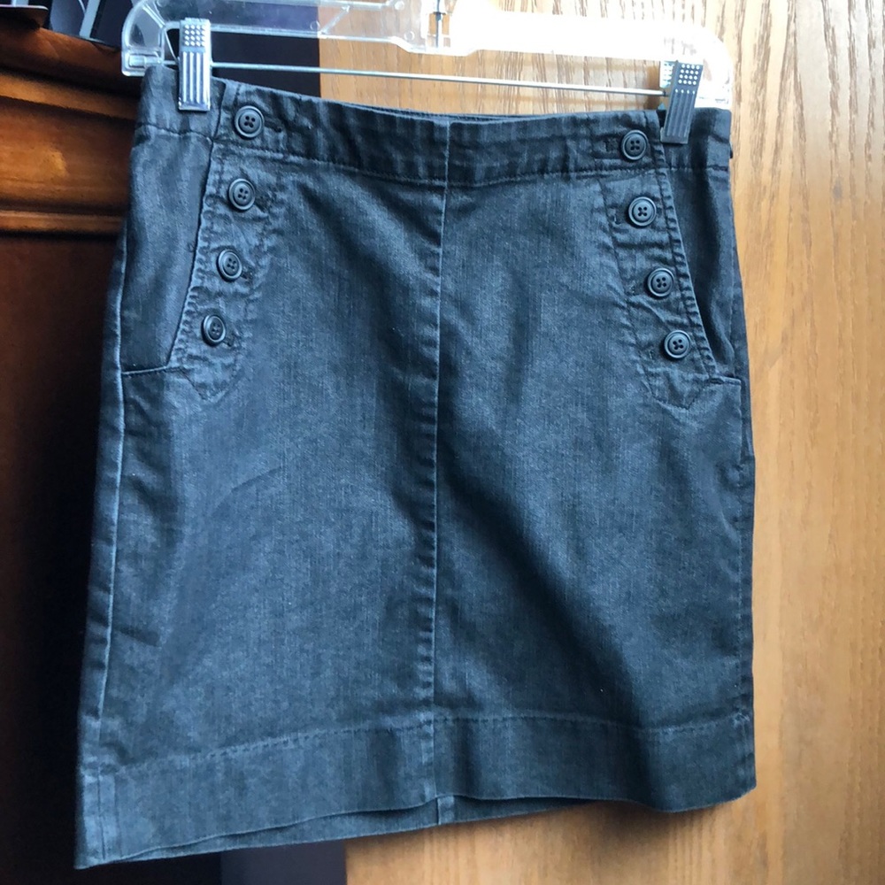 Gap Black Denim Pencil Skirt with Pockets